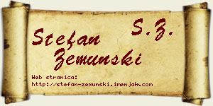 Stefan Zemunski vizit kartica